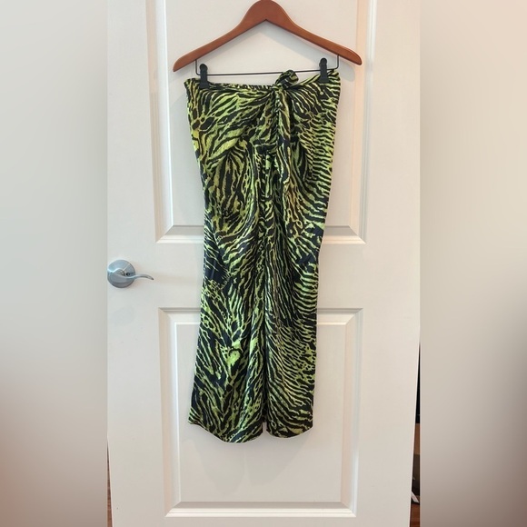 GANNI Green Printed Skirt - Picture 4 of 16